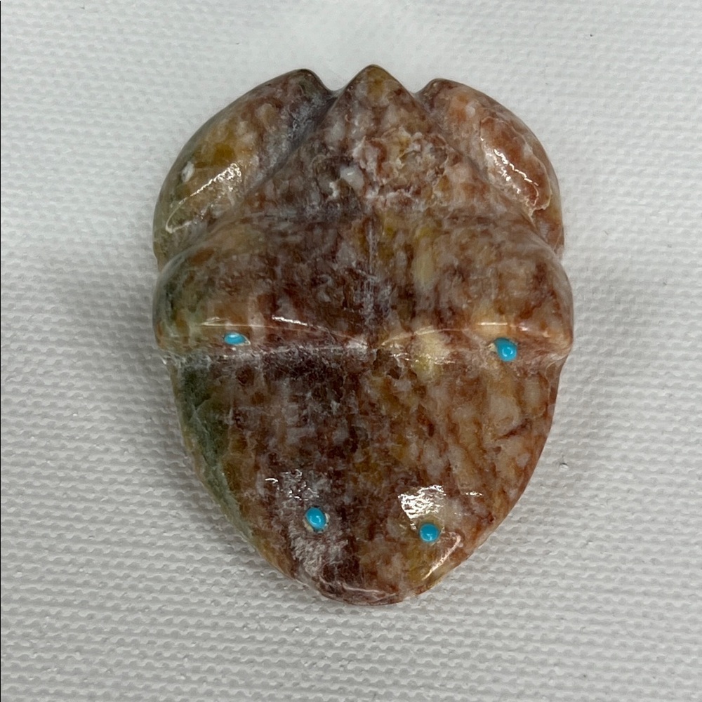 Brown and Tan Stone Frog figurine. - Picture 3 of 5
